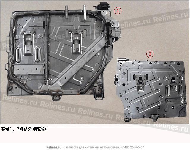 RR single seat backrest frame assy LH - 70515***Z08A