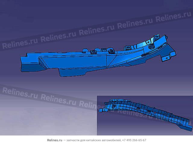 Brkt-rr door sill guard plate RH