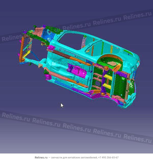 Vehicle body frame