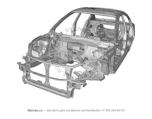 Vehicle body frame