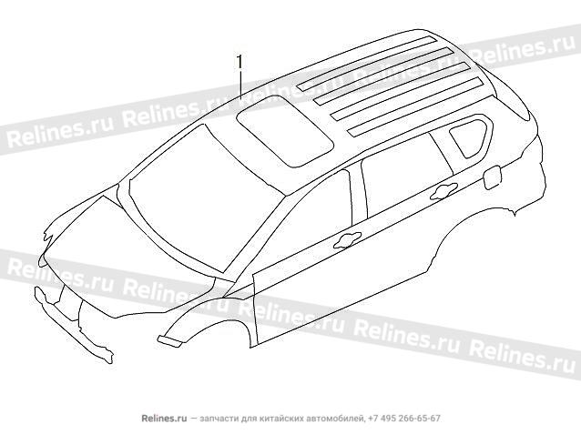 Body assy(w sunroof mounting socket) - 50000***Z1VA