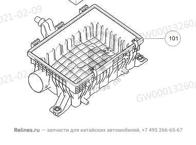 Корпус воздушного фильтра - 11091***M01A