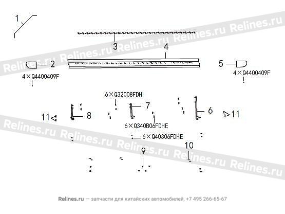 Порог левый - 51501***3BXB