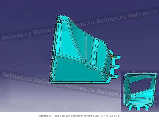 FR case fresh air inlet case