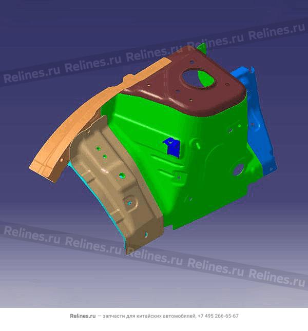 Колёсная арка передняя правая M1E - 50100***AADYJ