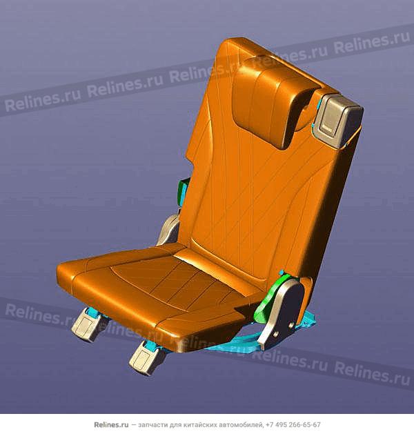 Seat LH with BUCKLE-3RD row - 40200***AAABN