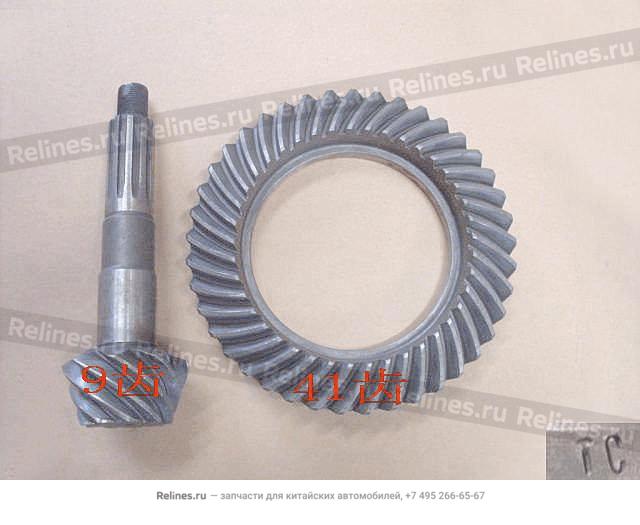 Drive&driven bevel gear assy