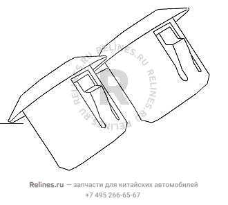 High temperature sensor harn brkt clip 1