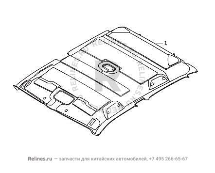 Trim panel assy,roof cover,INR - 570210***PXAD4