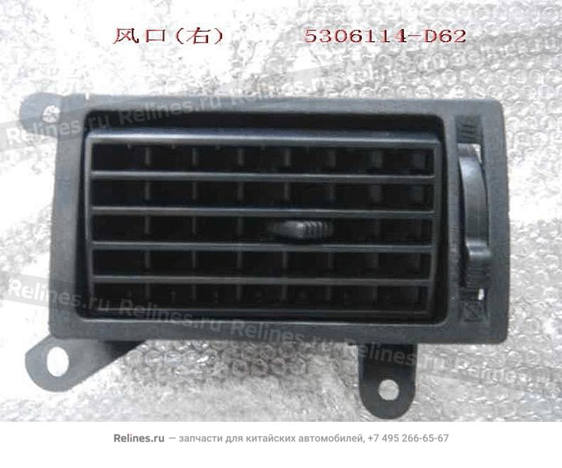 Air vent-instrument panel RH - 5306***D62