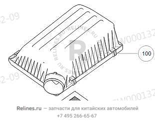 Крышка воздушного фильтра верхняя
