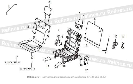 Rrh seat assy,RH - 705020***08BD7