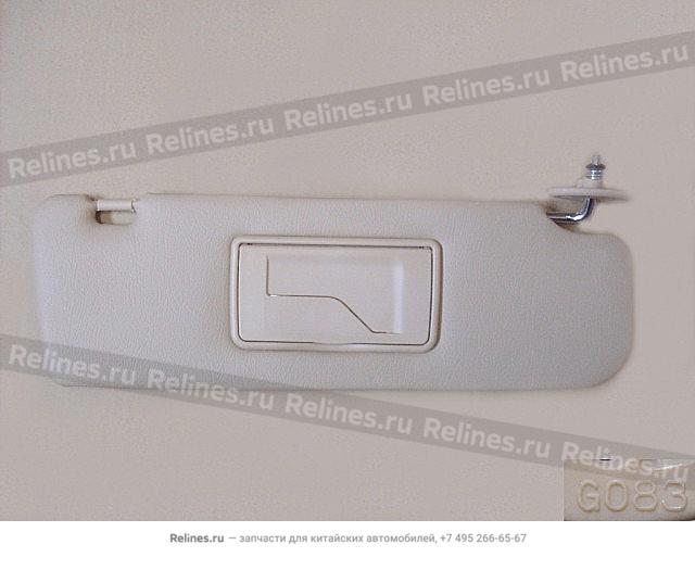 Sun visor RH(light coffee) - 820401***0-0311