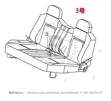 Ремень безопасности задний в сборе - 581250***0XC84