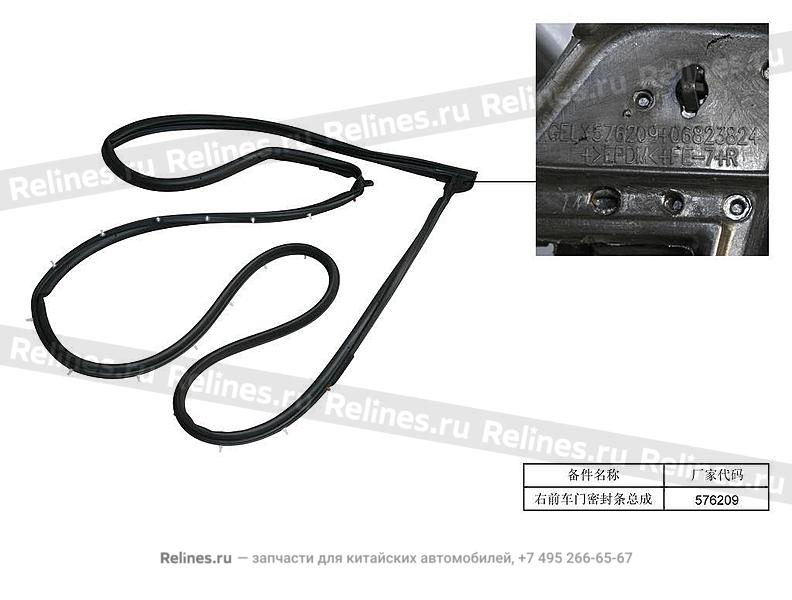 Assy,RF door weatherstrip