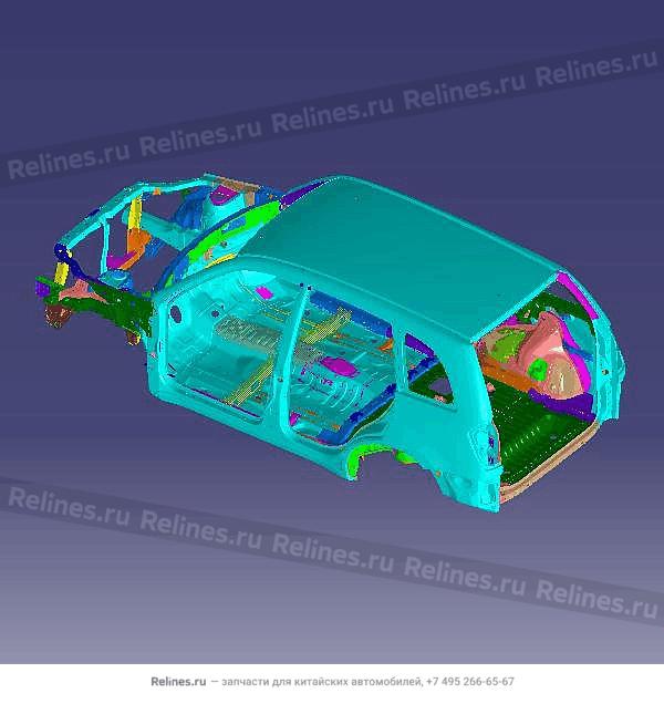 Vehicle body frame