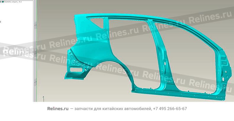 Боковина кузова правая