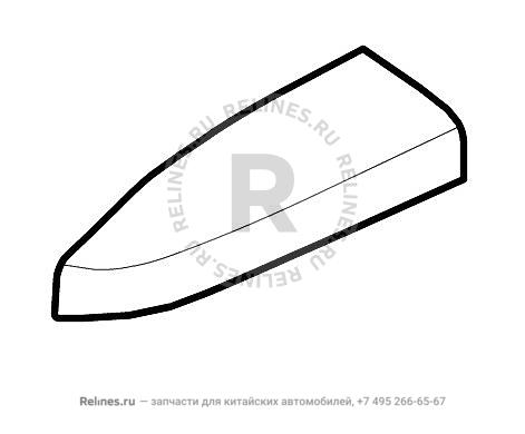 Armrest assy-rr door LH