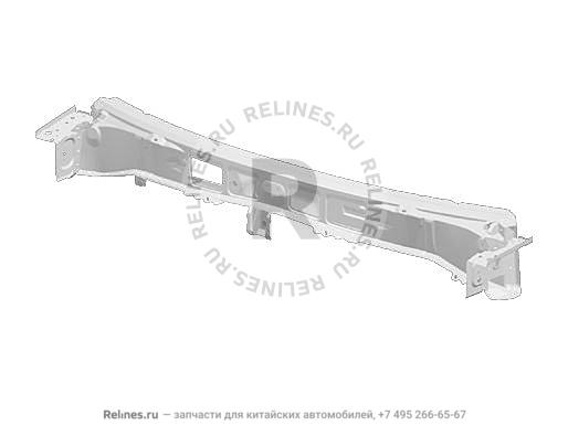 Панель металлическая лобового стекла нижняя