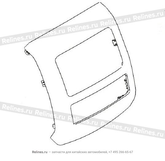 Console RR UPR panel body - 53052***W09A