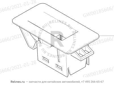 Sw panel-fr door glass RH - 37462***V08B