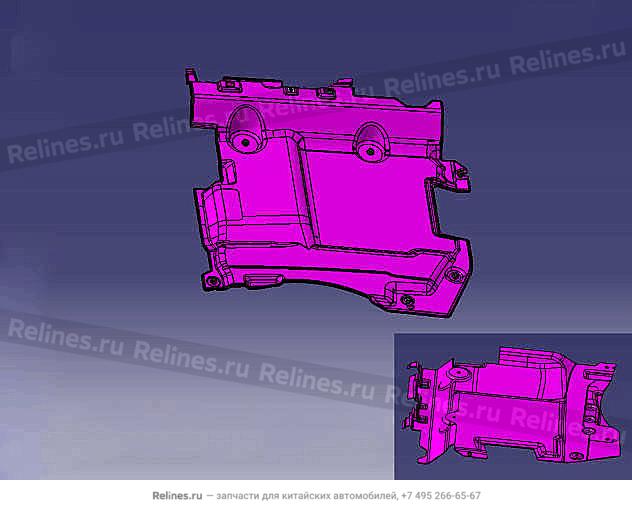 FR carpet brkt assy LH