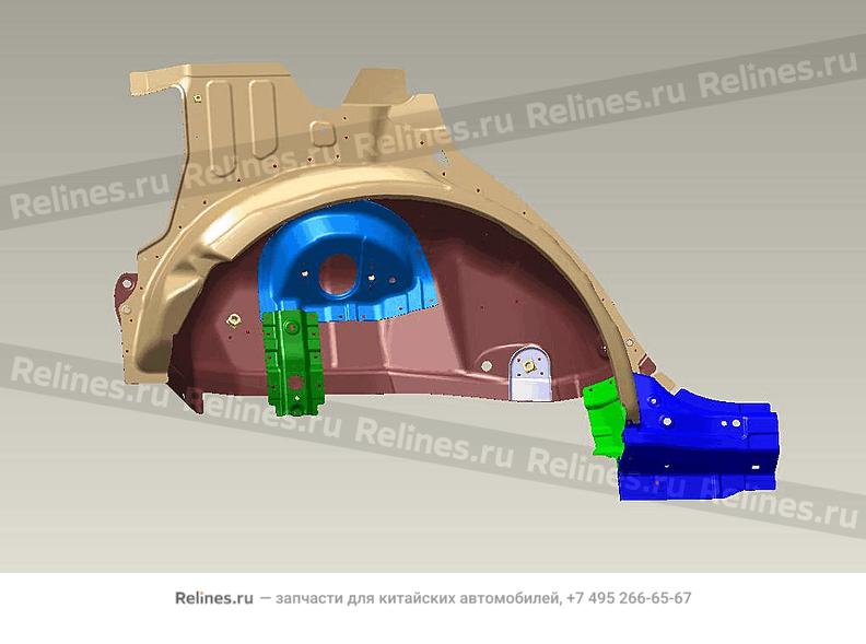 Sub-assy,RR wheel housing