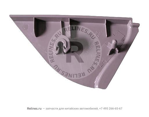 Triangle corner-rr view mirror LH otr