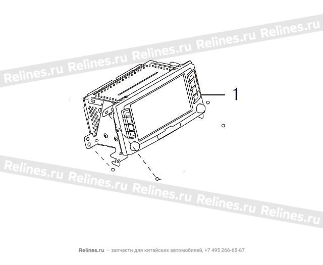 Multimedia player w/brkt assy - 79016***56XA