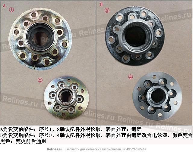 Front wheel hub - 3103***P01