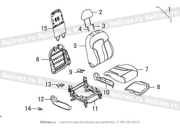 FR seat assy RH(elec 4 corium) - 690010***36A86