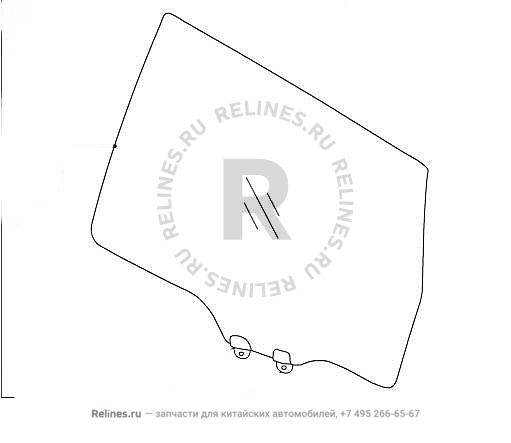 Windshield assy,RH RR door - 62032***Z36A