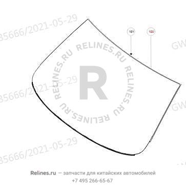 Стекло лобовое - 52061***T10A