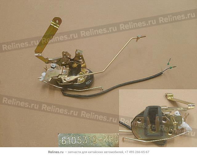 Замок двери передней левой без электропривода (новый салон) - 6105***K80