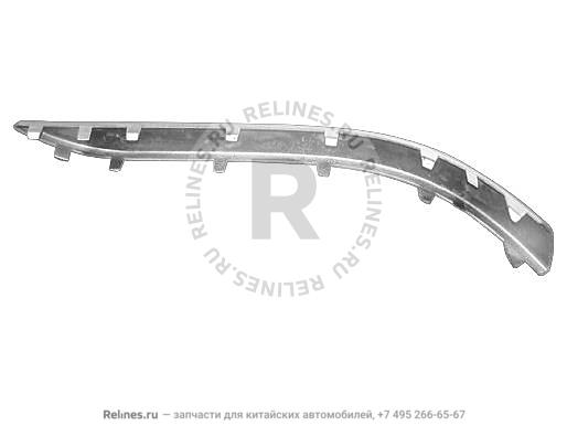 Молдинг заднего бампера правый (не хромированный) - M11-28***2BC-DQ