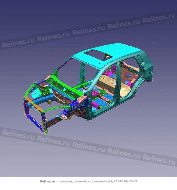 Vehicle body frame