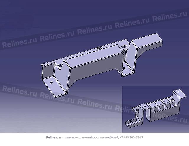 Soft cover UPR brkt RR side Wall RH