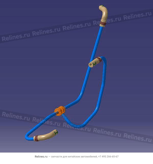 Outlet pipe-carbon box - T15-***014