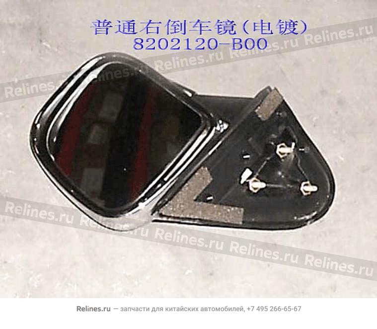 Manual exterior rear view mirror assy RH