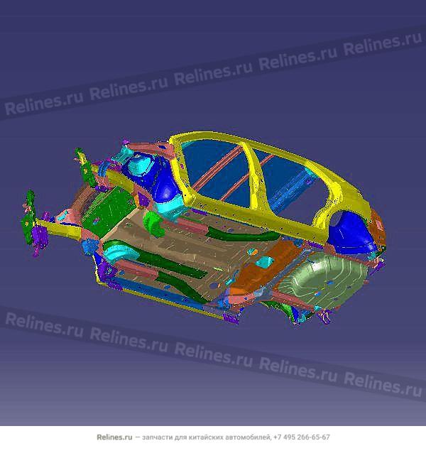 Vehicle body frame