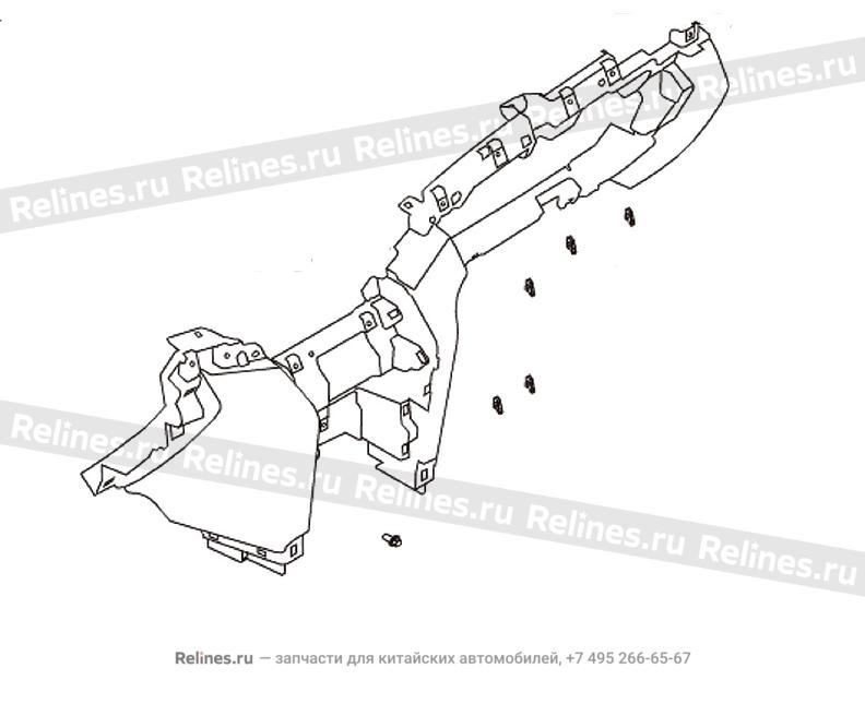 Inst panel LWR body assy