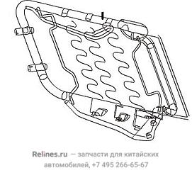 Driver seat backrest frame assy