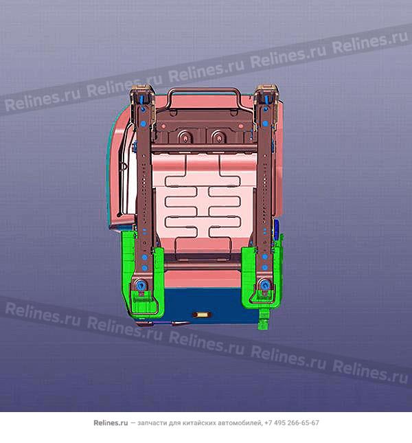 Seat RH with BUCKLE-2ND row