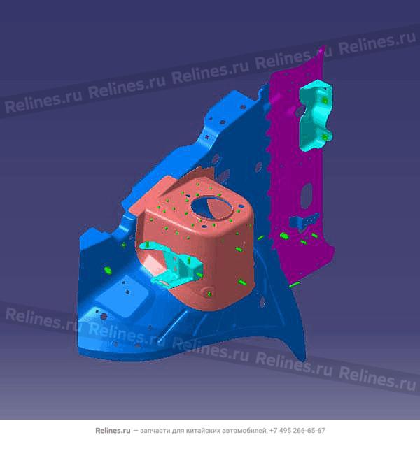 FR wheel arch-rh