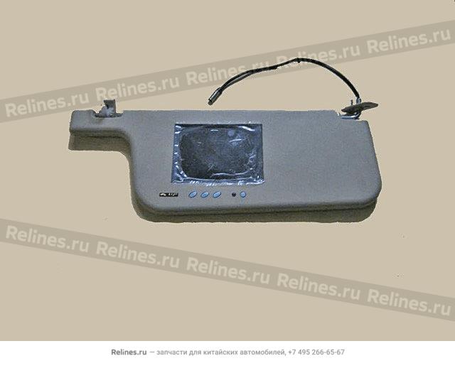 LCD screen assy(w/sun visor RH remote co