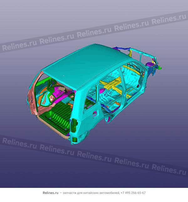 Vehicle body frame