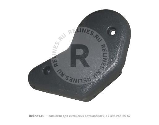 Plastic cover-seat adjustor