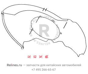 Housing-fr brake disc RH