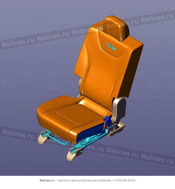 Seat RH with BUCKLE-2ND row - 40200***AAABN