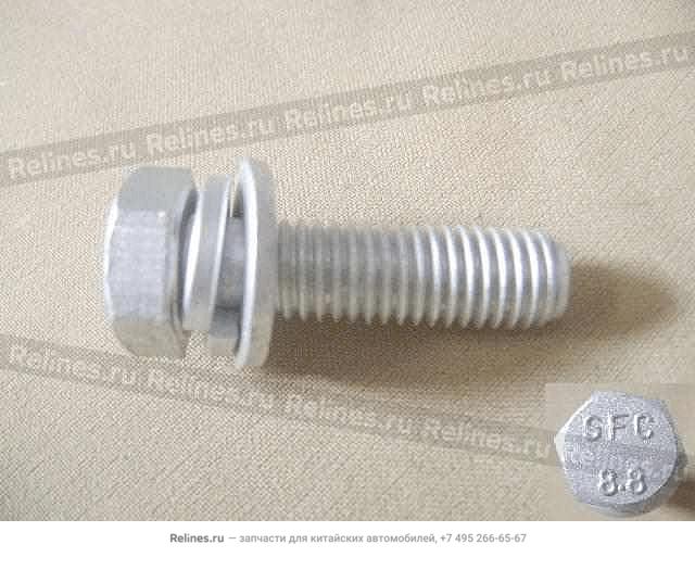 Hexagon head bolt & spring washer assy.